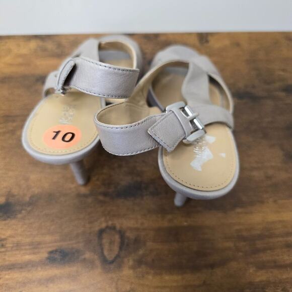 Michael Kors Becky Grey Strappy Stiletto in Pearl Size 10 - Picture 7 of 7